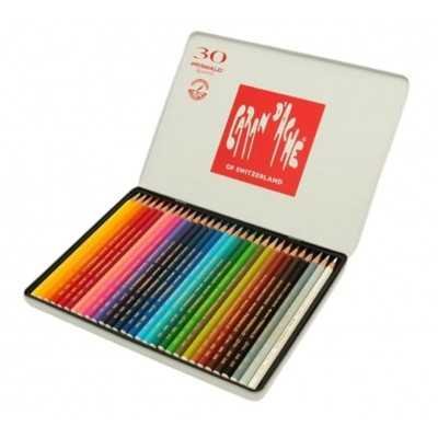 Lápices Acuarelables Prismalo x30 colores lata Caran D'Ache