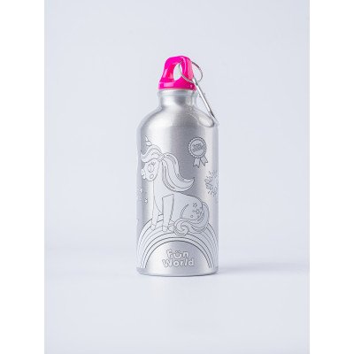 Kit de coloreo + botella Rainbow Fun World FW