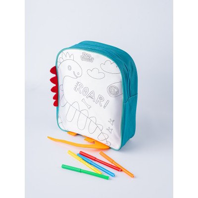 Kit de coloreo + Mochila Roar Fun World FW