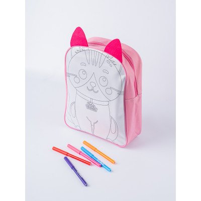 Kit de coloreo + Mochila espalda Rainbow Fun World FW