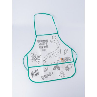 Kit de coloreo + Delantal Roar Fun World FW