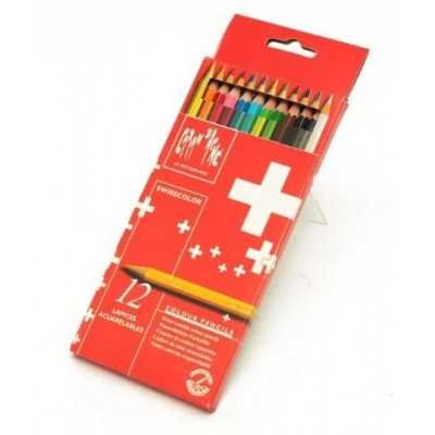 Lapiz swisscolor carton x 12 colores CD'A