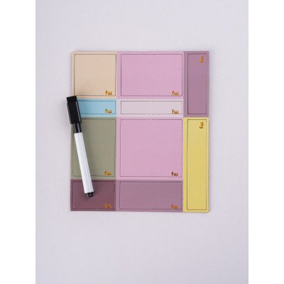 Set de Notas magnéticas x100 unidades + marcador borrable Malbec FW