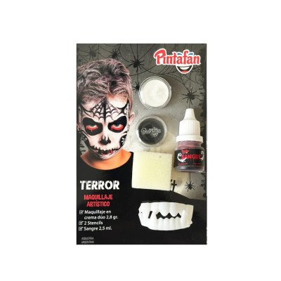 Kit maquillaje Acua+Accesorios Dracu Dientes: Blanco/Negro Creativa