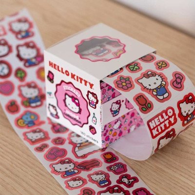 Stickers roll en caja Hello Kitty x180 unidades Wero