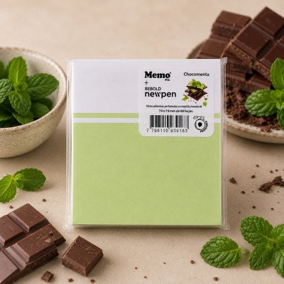 Notas adhesivas 74x74 mm perfumadas Chocomenta x60 hojas Memo Fix