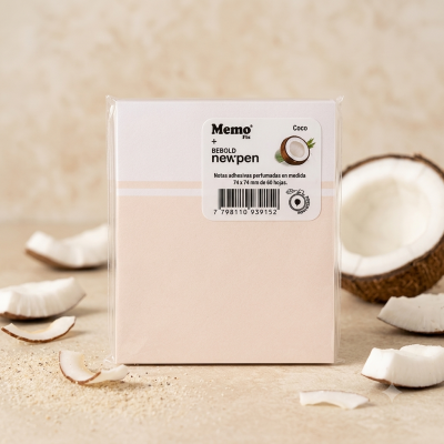 Notas adhesivas 74x74 mm perfumadas Coco x60 hojas Memo Fix