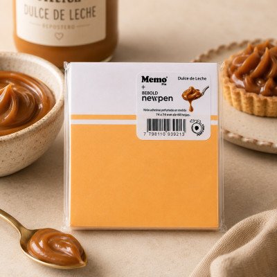Notas adhesivas 74x74 mm perfumadas Dulce de leche x60 hojas Memo Fix