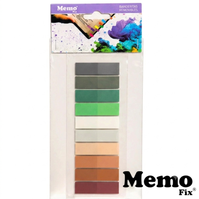 Banderitas tonos verde Memo Fix