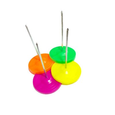 Pincha papel de acero de 13 cm base plástica color Sifap