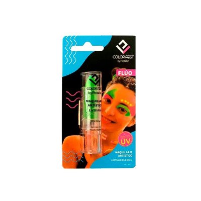 Pintura para maquillaje en barra Verde (03) blíster x4 gramos Flúo Pintafan