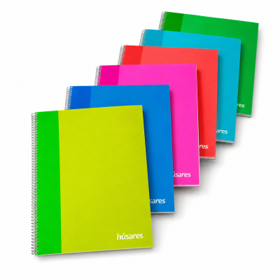 Cuaderno con espiral A4 Trendy x80 hojas cuadriculadas Husares