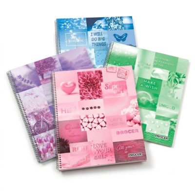Cuaderno A4 con espiral x80 hojas rayadas tapa flexible Prócer / Asamblea