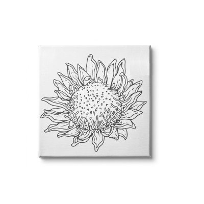 Bastidor preimpreso Flores de 30x30 cm Fime