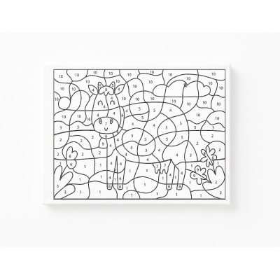 Bastidor preimpreso Color By Number 30x40 cm modelo 0019 Fime