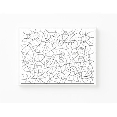 Bastidor preimpreso Color By Number 30x40 cm modelo 0022 Fime
