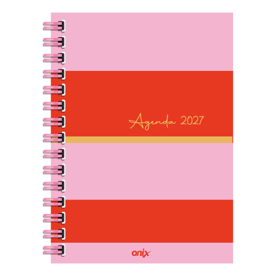 Agenda 16x22 cm semanal Lines con espiral Onix