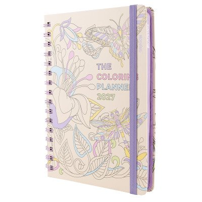 Agenda 15x21 cm semanal Coloring Planner encuadernada Mooving
