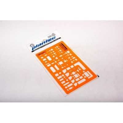 Plantilla Inyectada Profesional de Sanitarios, Cocina y Lavadero Escala 1:50 Mod. 2128 Plantec