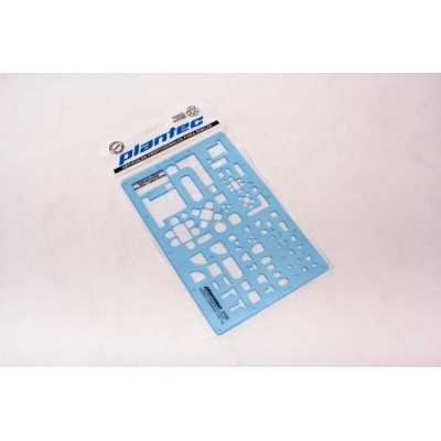 Plantilla Inyectada Profesional Muebles y Sanitarios Escalas 1:100 -1:50 Mod. 2102 Plantec