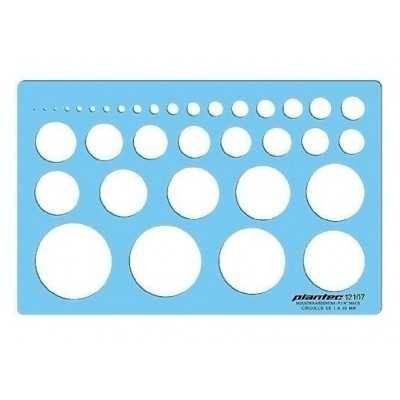 Plantilla Inyectada Profesional Circulos y Radios Polares Mod. 2107 Plantec