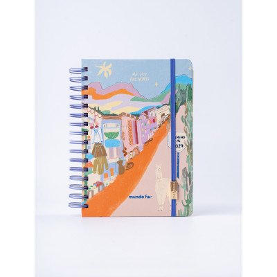 Agenda 12x17 cm 2 días x página Land norte con espiral FW
