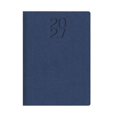 Agenda N°7 diaria Bard tapa semi rígida azul encuadernada Talbot