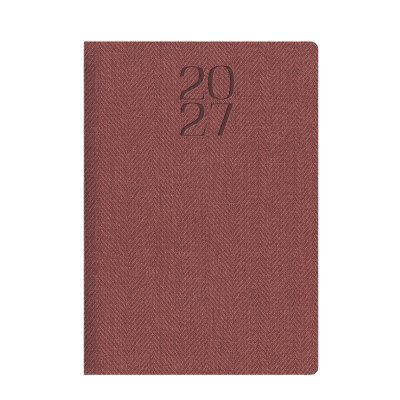 Agenda N°7 diaria Bard tapa semi rígida bordo encuadernada Talbot