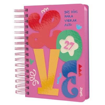 Agenda cartera N°6 diaria Eclectic con espiral Talbot