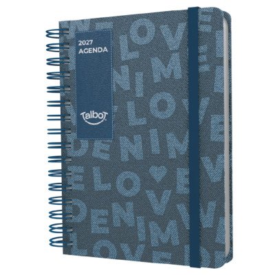 Agenda N°7 diaria Denim con espiral Talbot