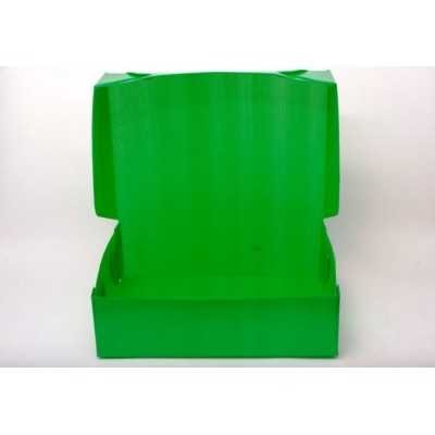 Caja archivo de plastico oficio 12 tapa volcada Verde Plana