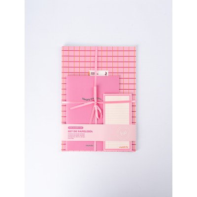 Set papelería: cuaderno A4 + cuaderno A5 +A anotador Simply Awesome  hojas rayadas FW