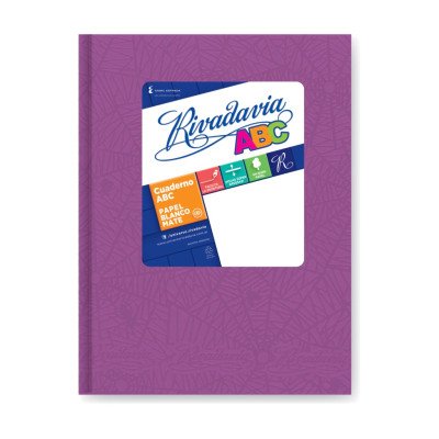 Cuaderno ABC 19x23 cm Lila x48 hojas rayadas Rivadavia