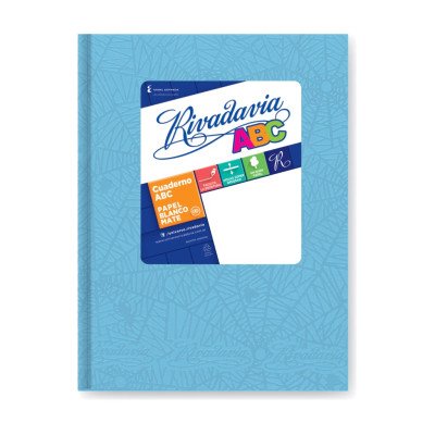 Cuaderno ABC 19x23 cm Celeste x48 hojas rayadas Rivadavia
