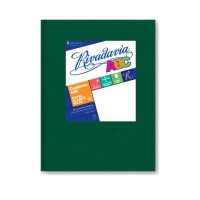 Cuaderno ABC 19x23 cm Verde x48 hojas cuadriculadas Rivadavia