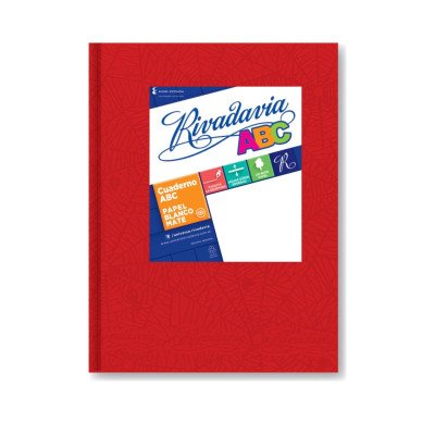 Cuaderno ABC 19x23 cm Rojo x48 hojas cuadriculadas Rivadavia