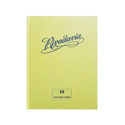 Cuaderno 16x21 cm tapa de cartón x50 hojas lisas Rivadavia