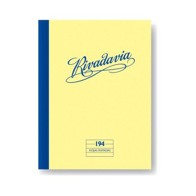 Cuaderno 16x21 cm tapa de cartón x194 hojas rayadas Rivadavia