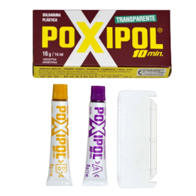 Adhesivo transparente 10 minutos x14 ml Poxipol
