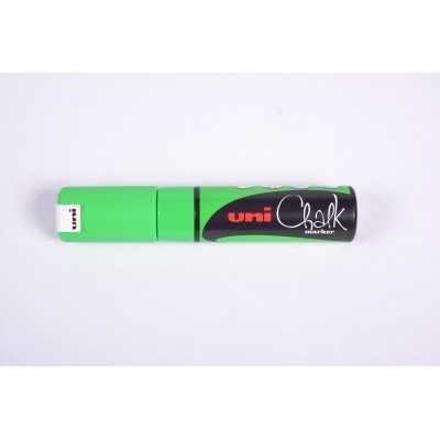 Marcador Posca Tinta Tiza Líquida 8K / 8.0mm Verde Flúo Uni