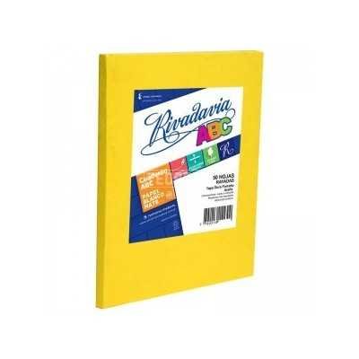 Cuaderno ABC 19x23 cm rayado AMARILLO x48 hojas Rivadavia