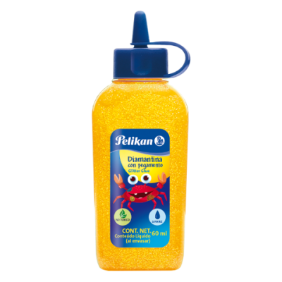 Adhesivo glitter x60 ml AMARILLO CLARO Pelikan
