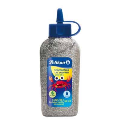 Adhesivo glitter x60 ml PLATA Pelikan