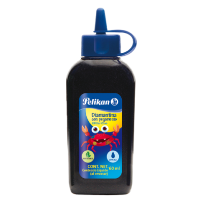 Adhesivo glitter x60 ml NEGRO Pelikan