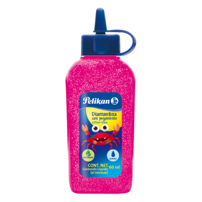 Adhesivo glitter x60 ml FUCSIA Pelikan