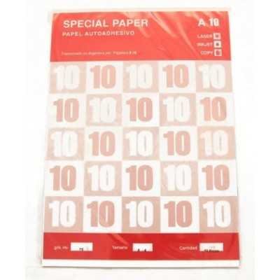 Sobre etiqueta x10  1xhoja A4