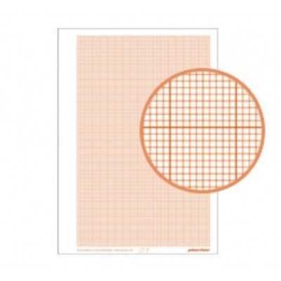 Papel milimetrado blanco liso A4 x 10 hojas Plantec