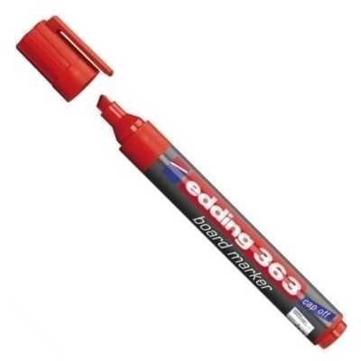 Marcador para pizarra recargable cuerpo plástico Art 363 ROJO Edding