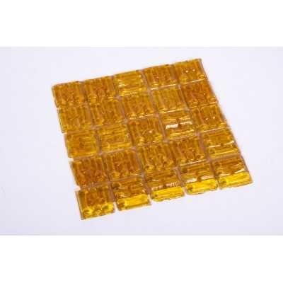 Venecitas Vitro Cristal especial x 25 Amarillo Creativa